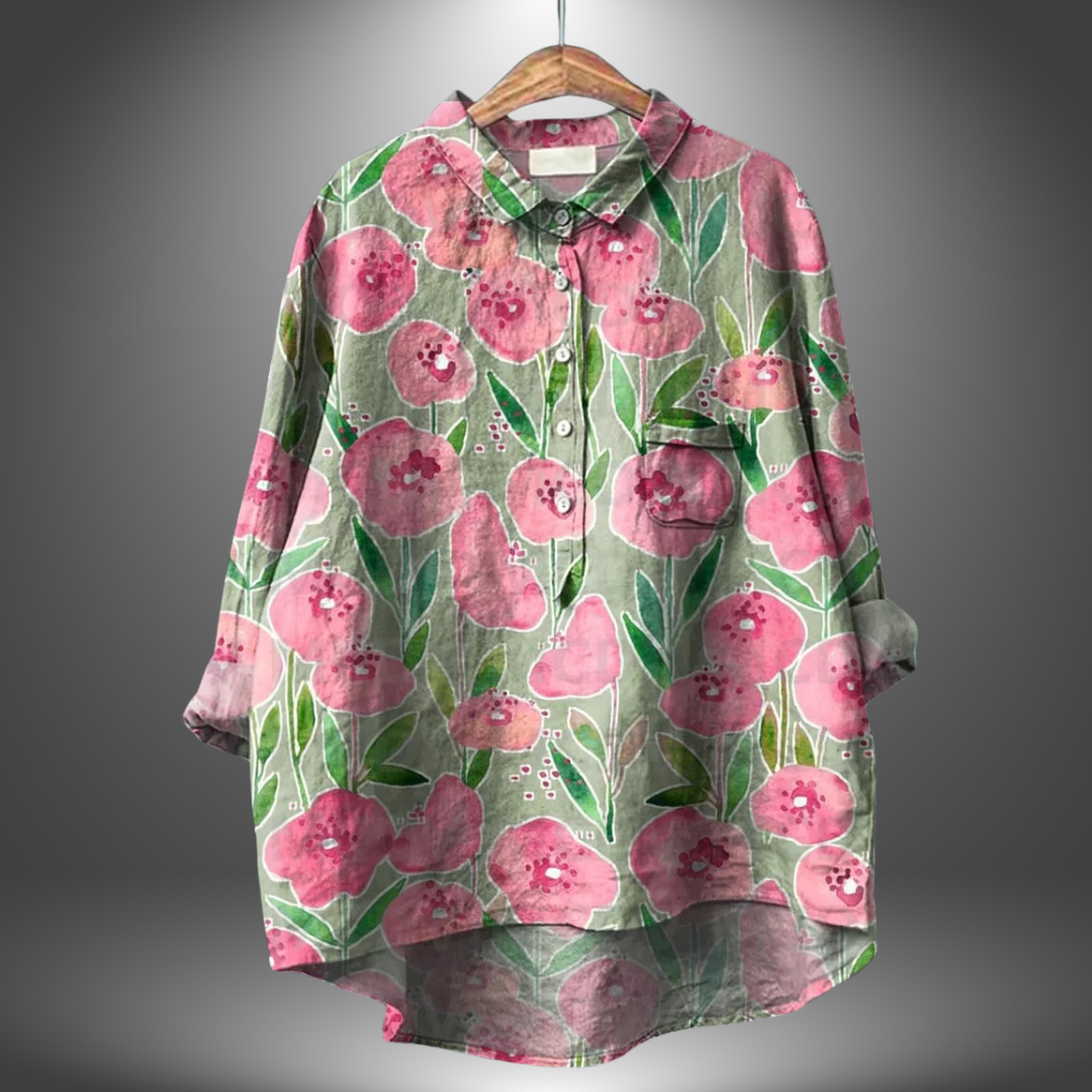 Aria™ | Camicia da donna a mano con fiori