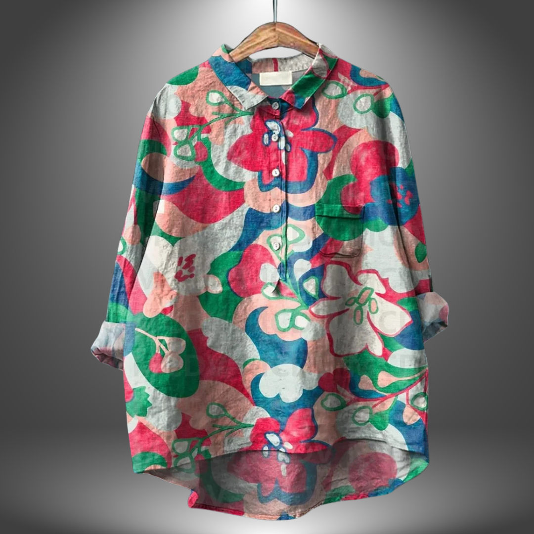 Aria™ | Camicia da donna a mano con fiori
