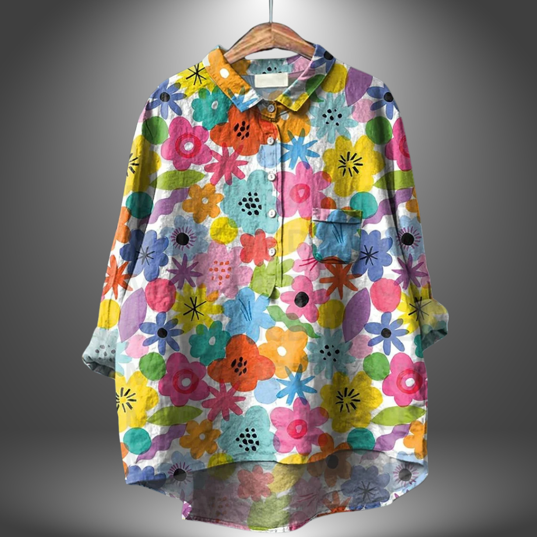 Aria™ | Camicia da donna a mano con fiori