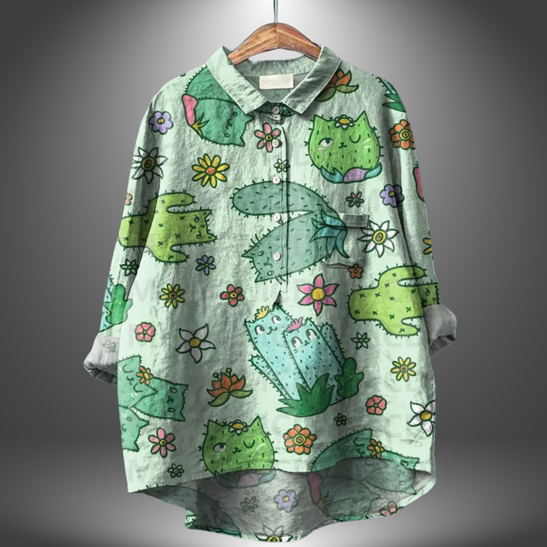 Aria™ | Camicia da donna a mano con fiori