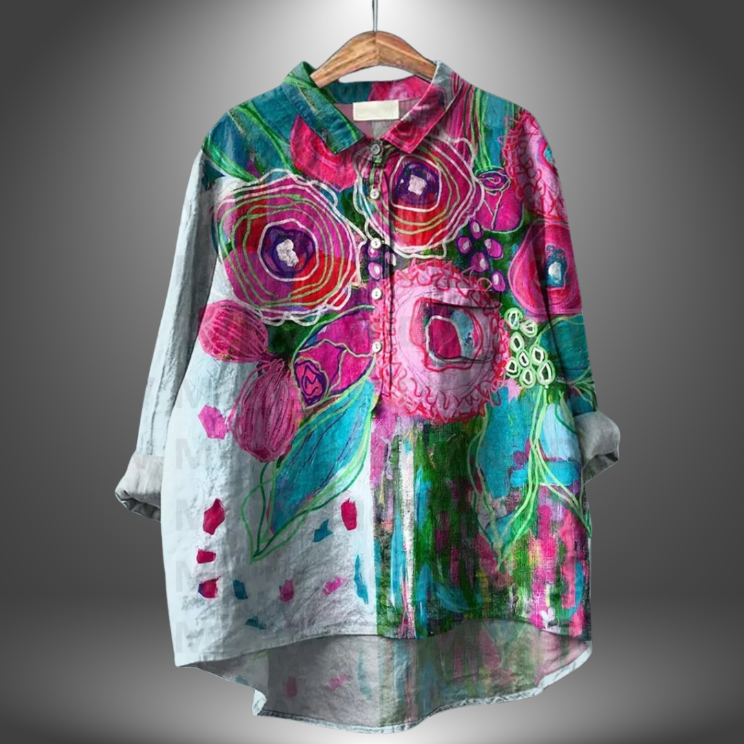 Aria™ | Camicia da donna a mano con fiori