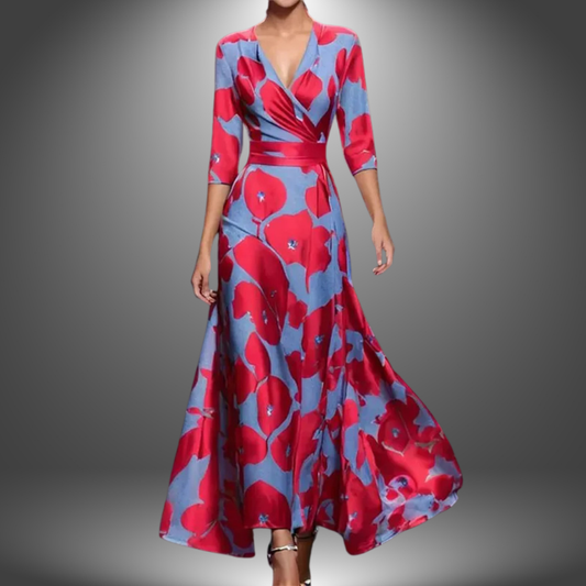 Sofia™ | Elegante abito lungo artigianale per donna
