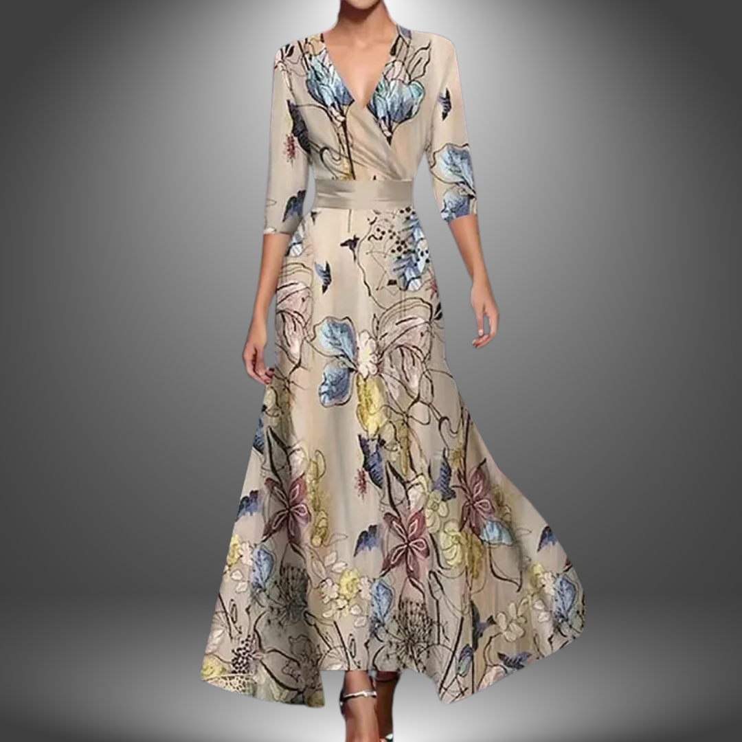 Sofia™ | Elegante abito lungo artigianale per donna