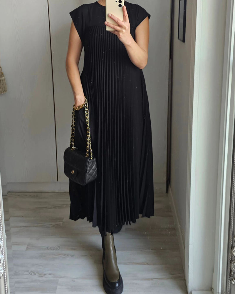 Luna™ | Vestito Lungo Plissettato