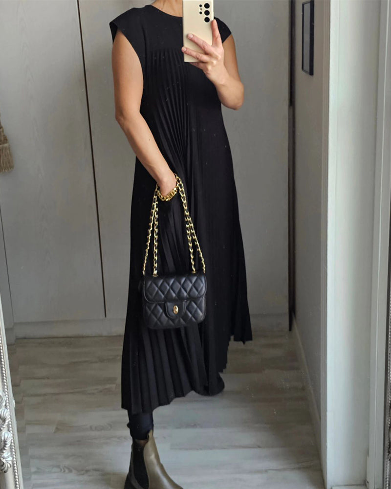 Luna™ | Vestito Lungo Plissettato