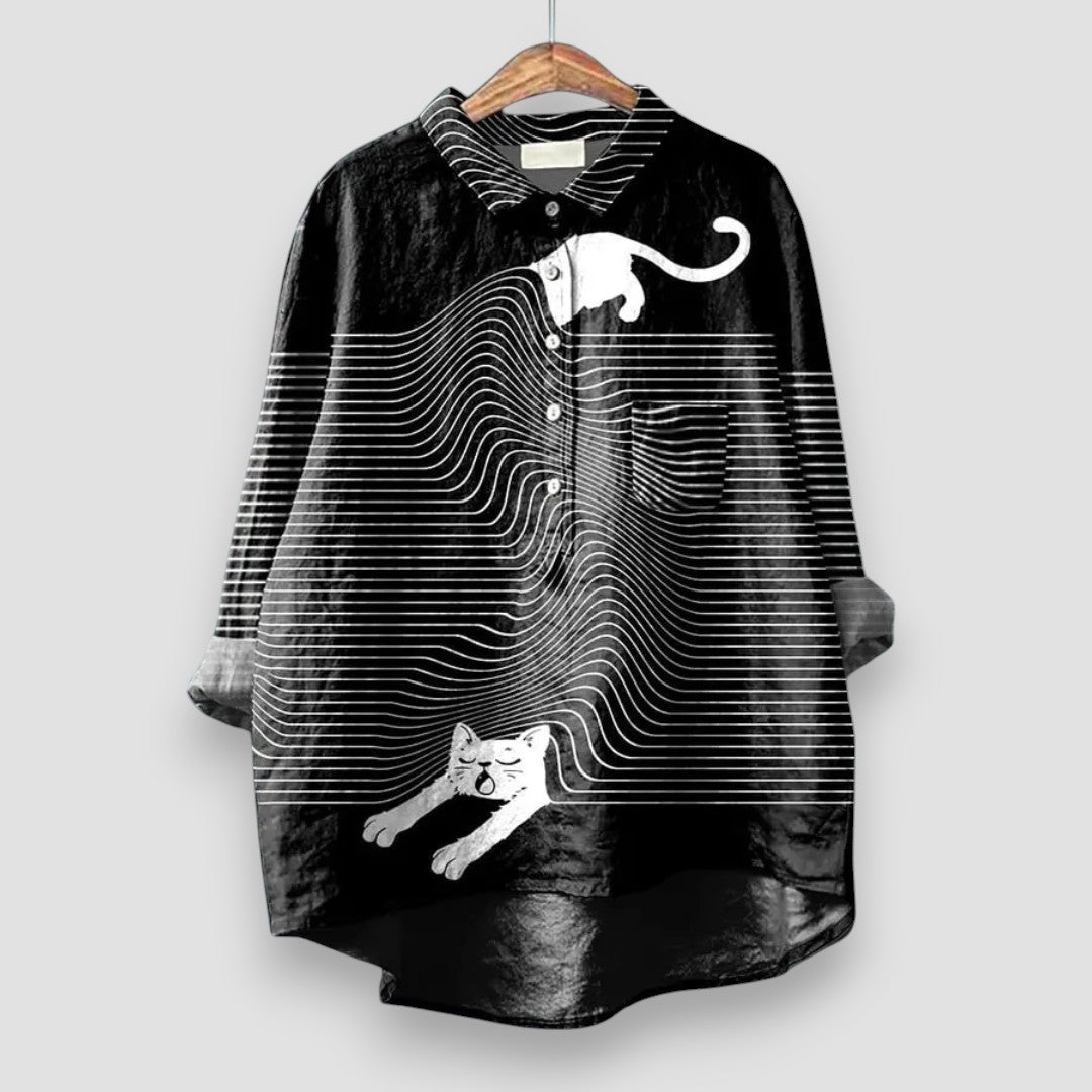 Mimi™ | Camicia Femminile con Design di Cane Unico