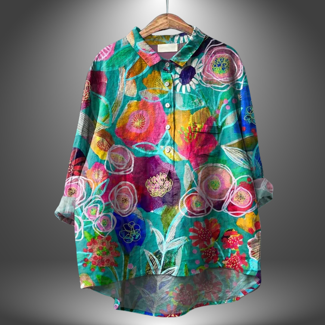 Aria™ | Camicia da donna a mano con fiori