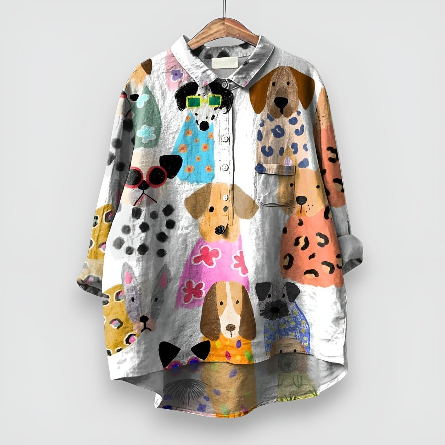 Mimi™ | Camicia Femminile con Design di Cane Unico