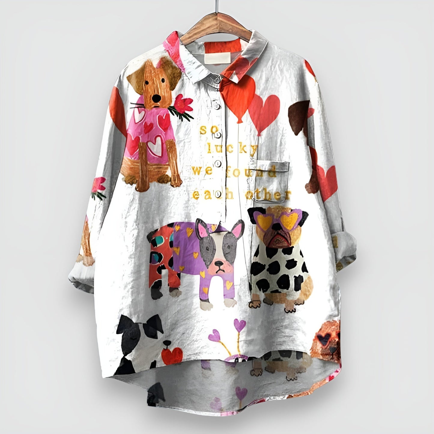 Mimi™ | Camicia Femminile con Design di Cane Unico