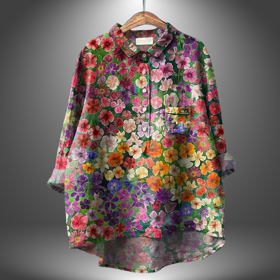 Aria™ | Camicia da donna a mano con fiori