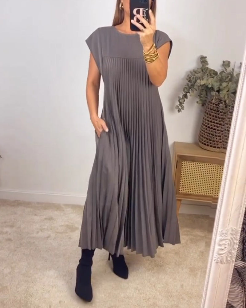 Luna™ | Vestito Lungo Plissettato