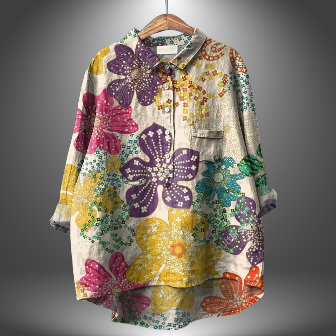 Aria™ | Camicia da donna a mano con fiori
