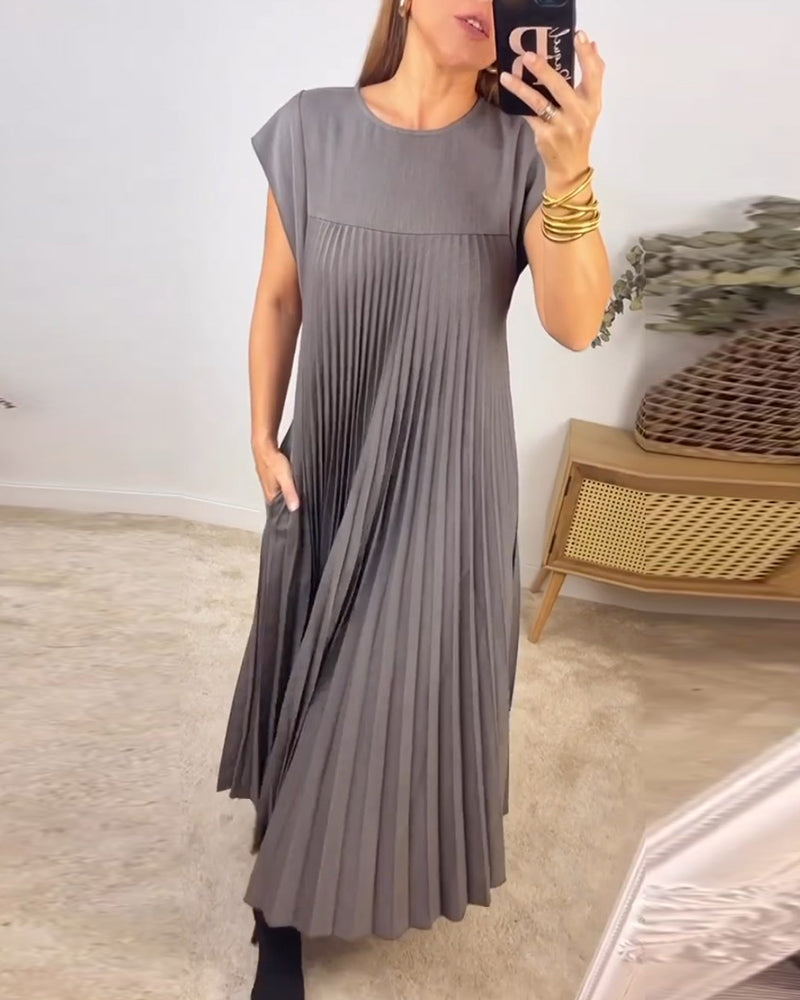 Luna™ | Vestito Lungo Plissettato