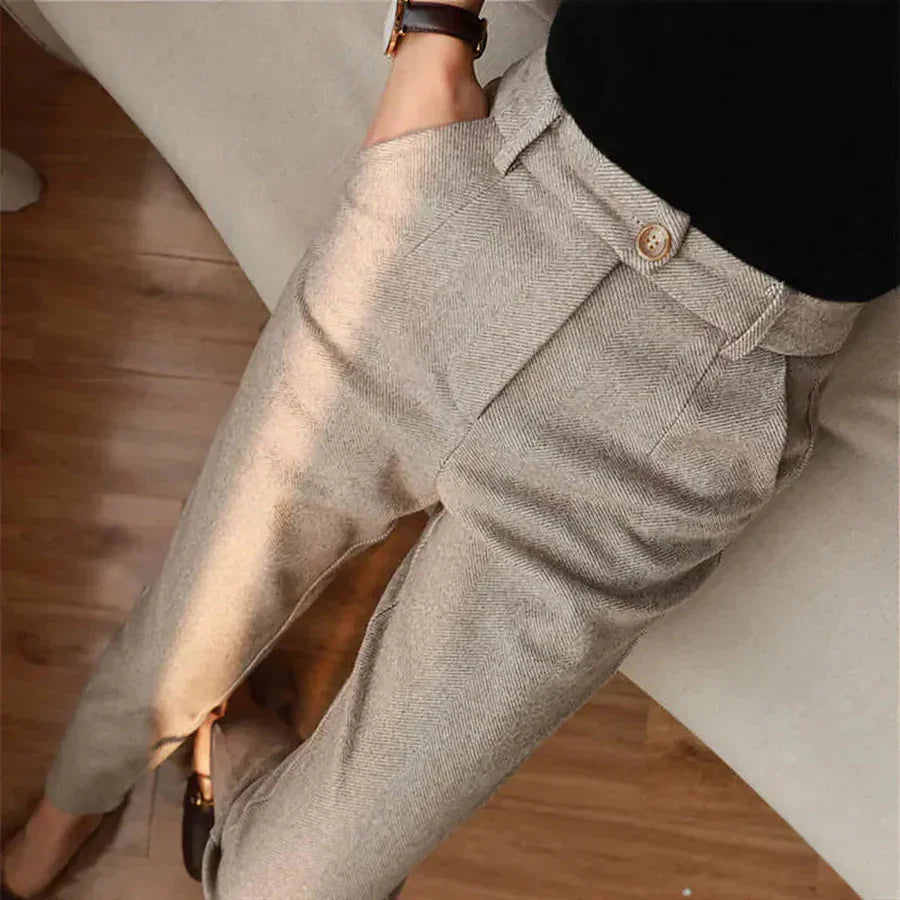 Lorenzo™ - Pantaloni eleganti in lana di alta qualità