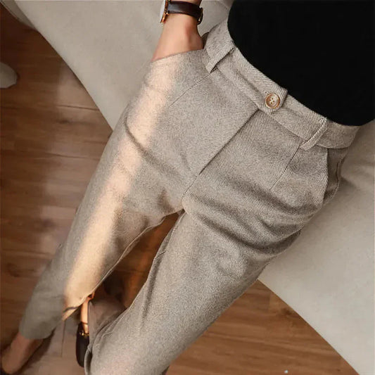 Lorenzo™ - Pantaloni eleganti in lana di alta qualità