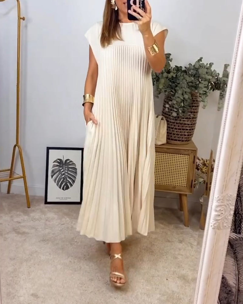 Luna™ | Vestito Lungo Plissettato