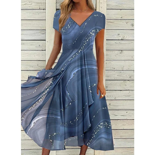 Dafne™ | Abito midi con scollo a V
