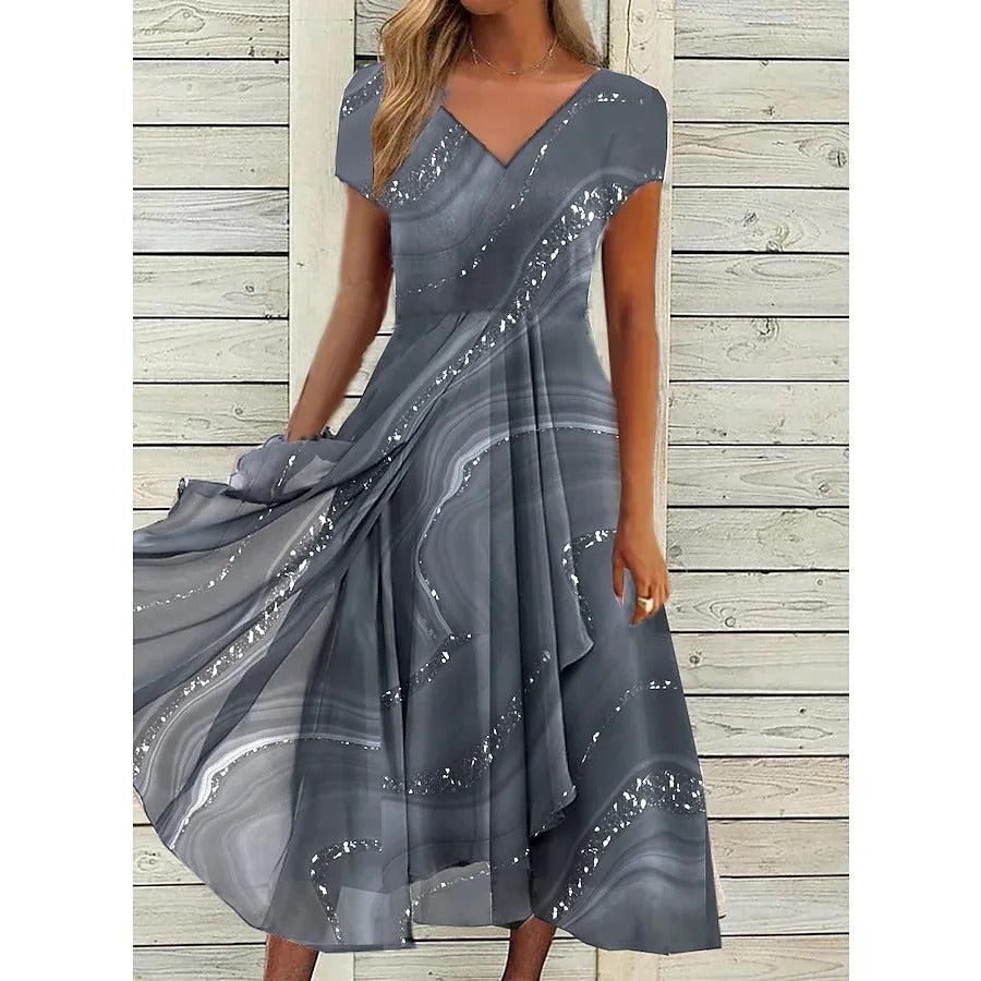 Dafne™ | Abito midi con scollo a V